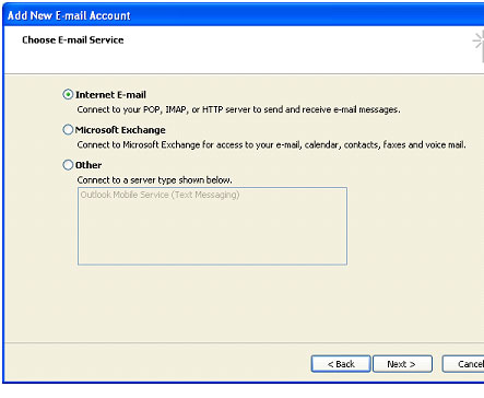 How To Configure emails in 2007